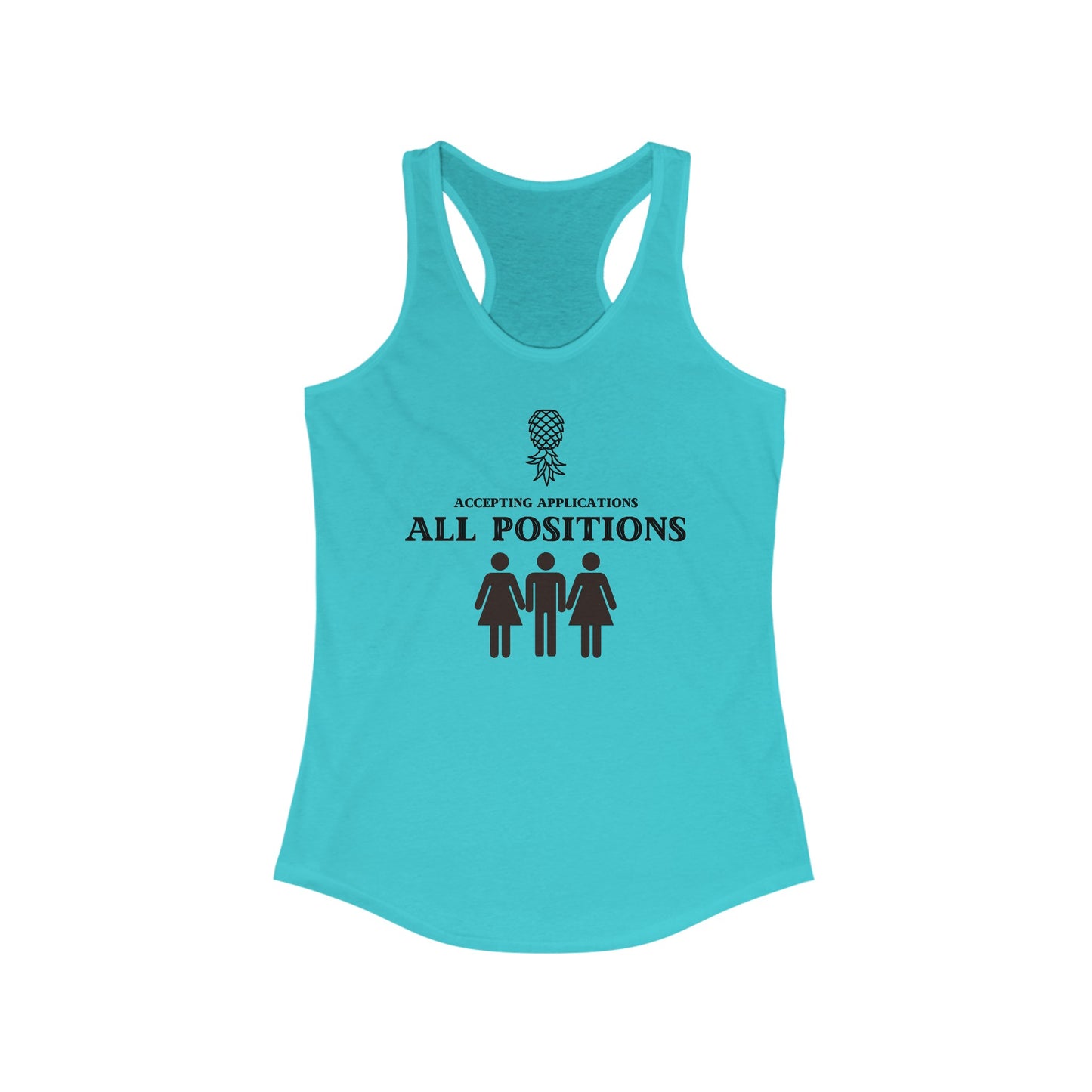 ‘Accepting Applications FMF’ Women's Ideal Racerback Tank