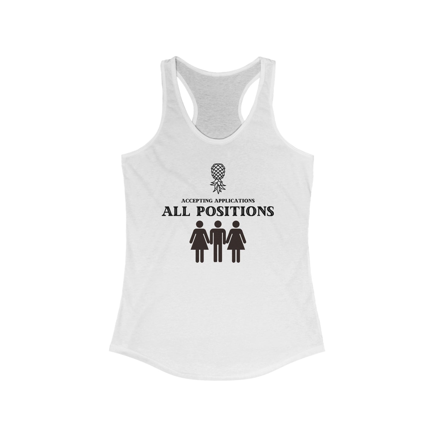 ‘Accepting Applications FMF’ Women's Ideal Racerback Tank