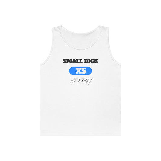 Funny Unisex Cotton Tank Top – Small Dick Energy, Summer Wear, Gift for Friends, Humor Apparel, Casual Top