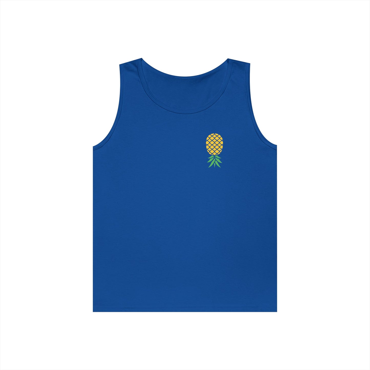 Upside-Down Pineapple - Cotton Tank (Two Sided Print)