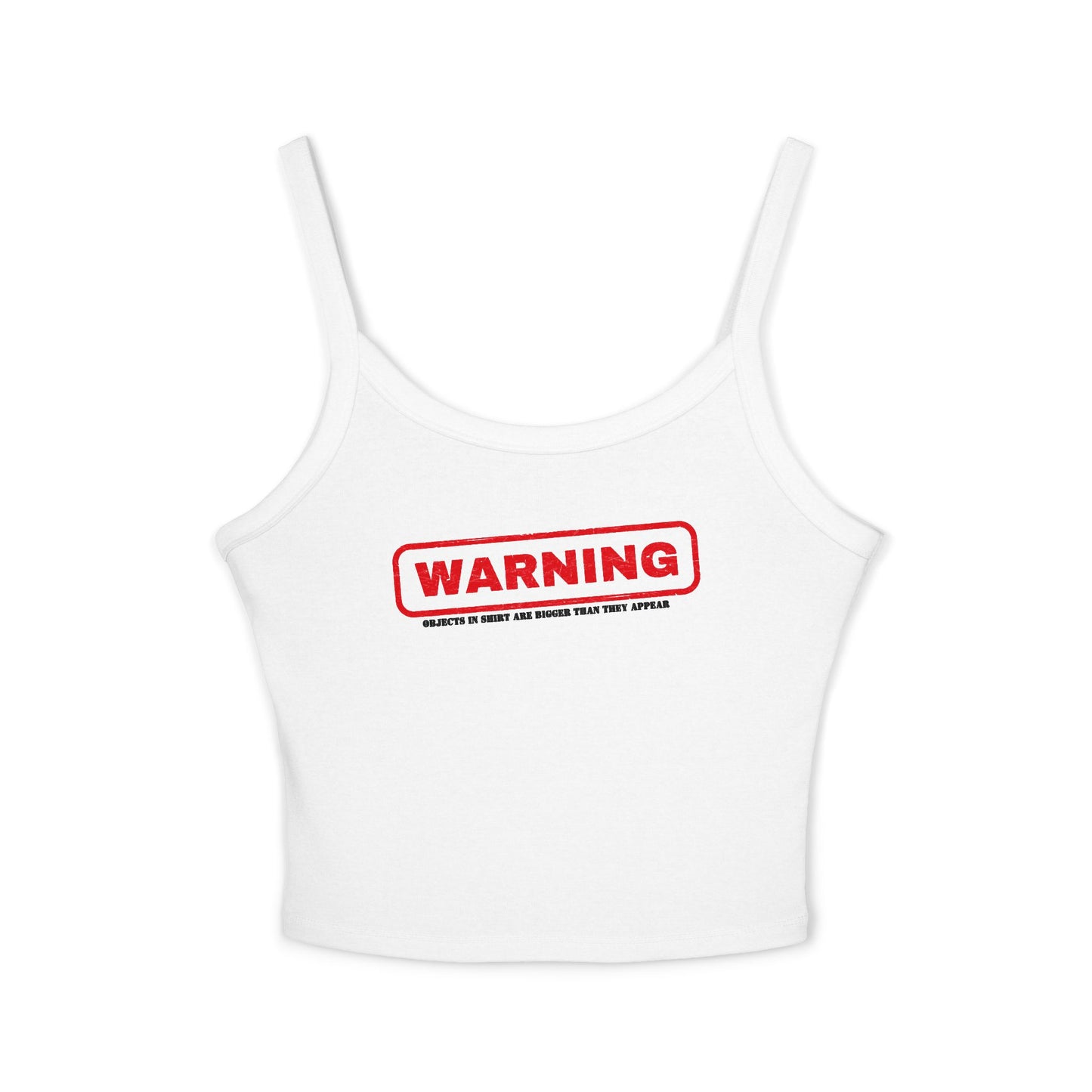 ‘Warning’ Women's Spaghetti Strap Tank Top