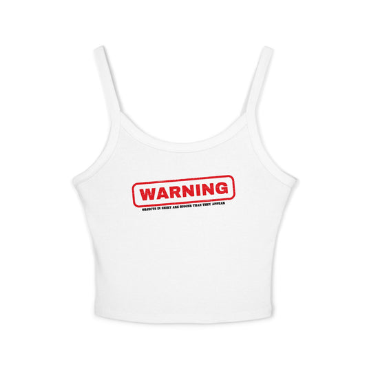 ‘Warning’ Women's Spaghetti Strap Tank Top