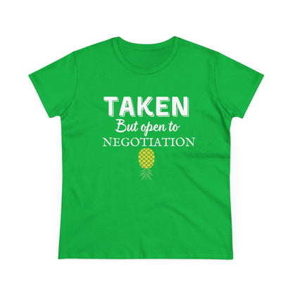 Open to Negotiation - Semi-Fitted Cotton Tee