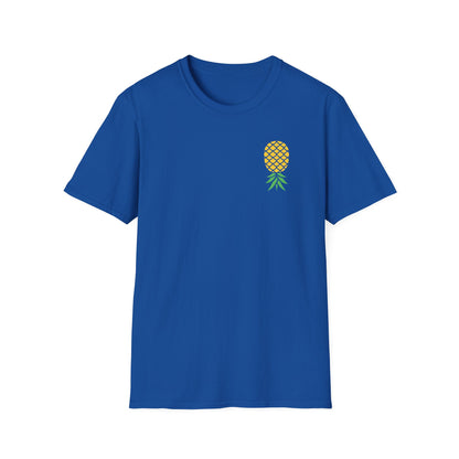 Upside-Down Pineapple - Softstyle Cotton Tee (Two Sided Print)