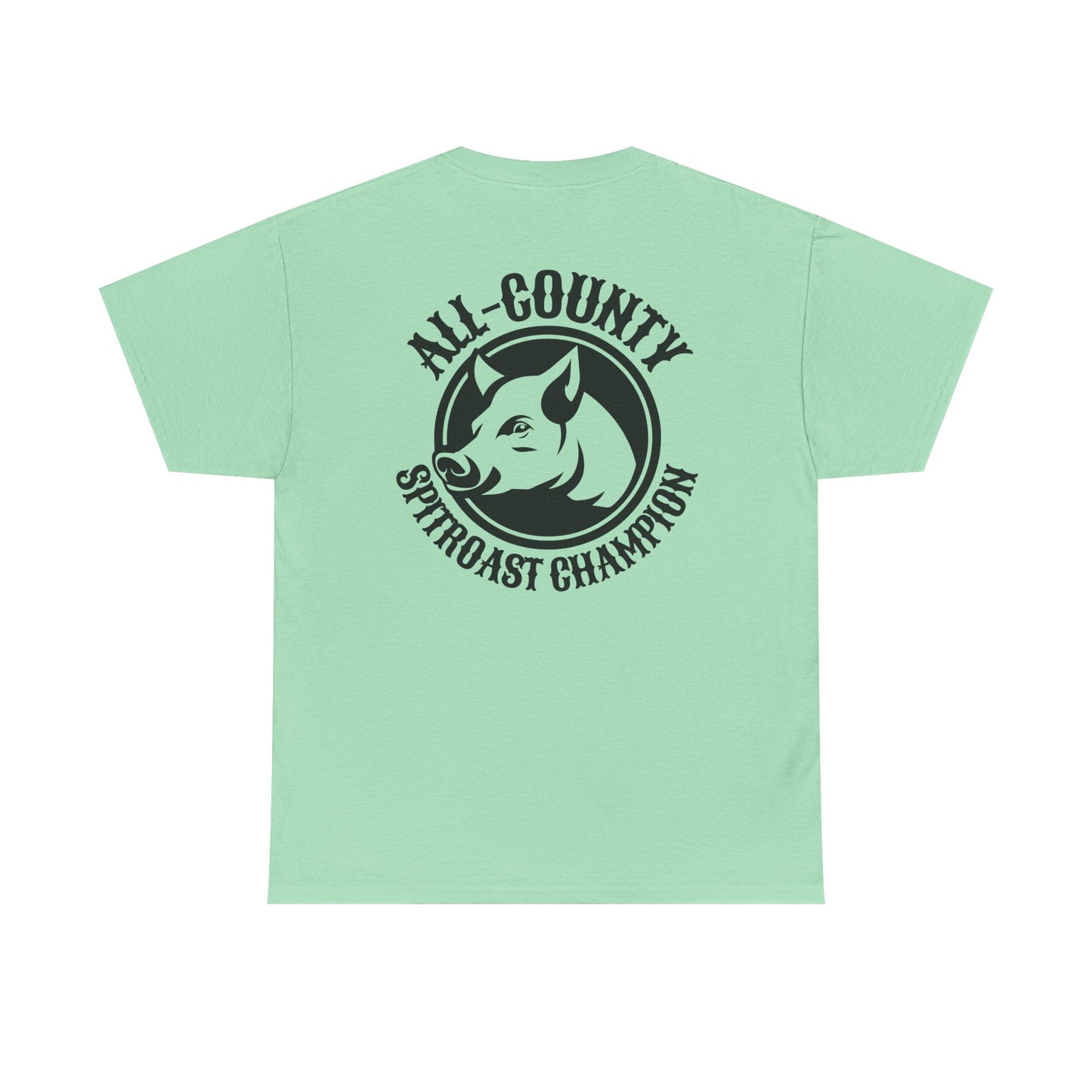 Spitroast Champion - Heavy Cotton Tee (Two Sided Print)