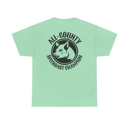 Spitroast Champion - Heavy Cotton Tee (Two Sided Print)