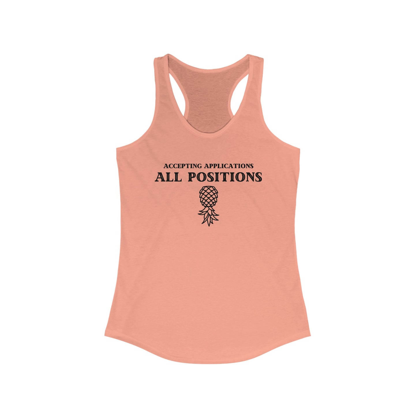 'Accepting Applications' Women's Racerback Tank