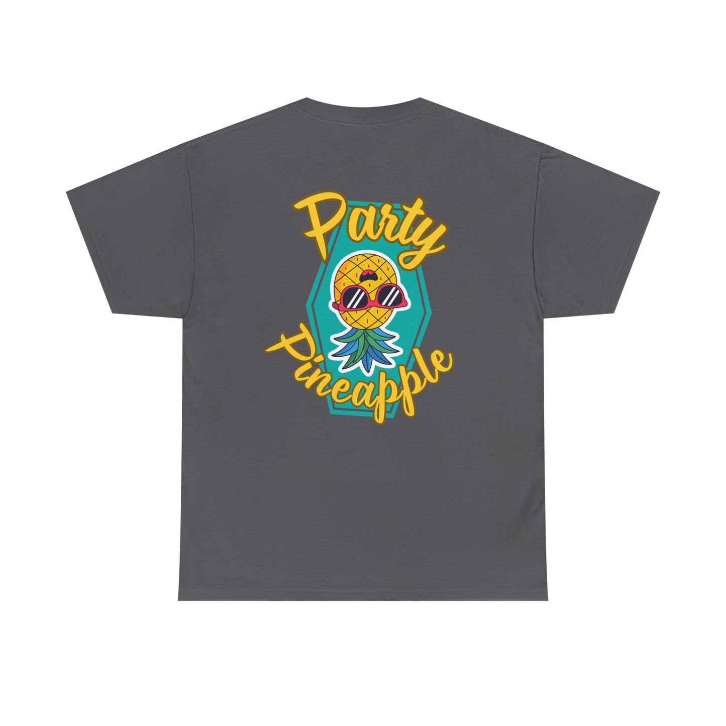 Party Pineapple - Heavy Cotton Tee (Two Sided Print)