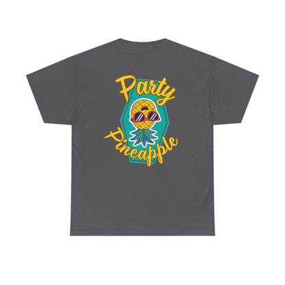 Party Pineapple - Heavy Cotton Tee (Two Sided Print)