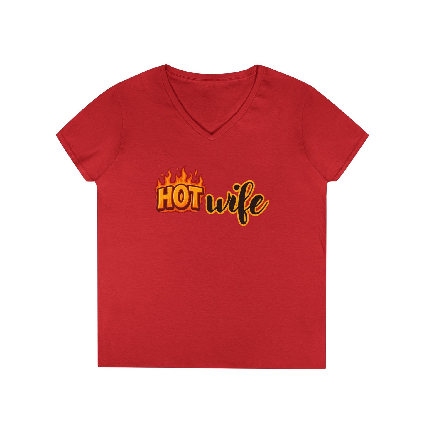 Hotwife - Fitted V-Neck Tee
