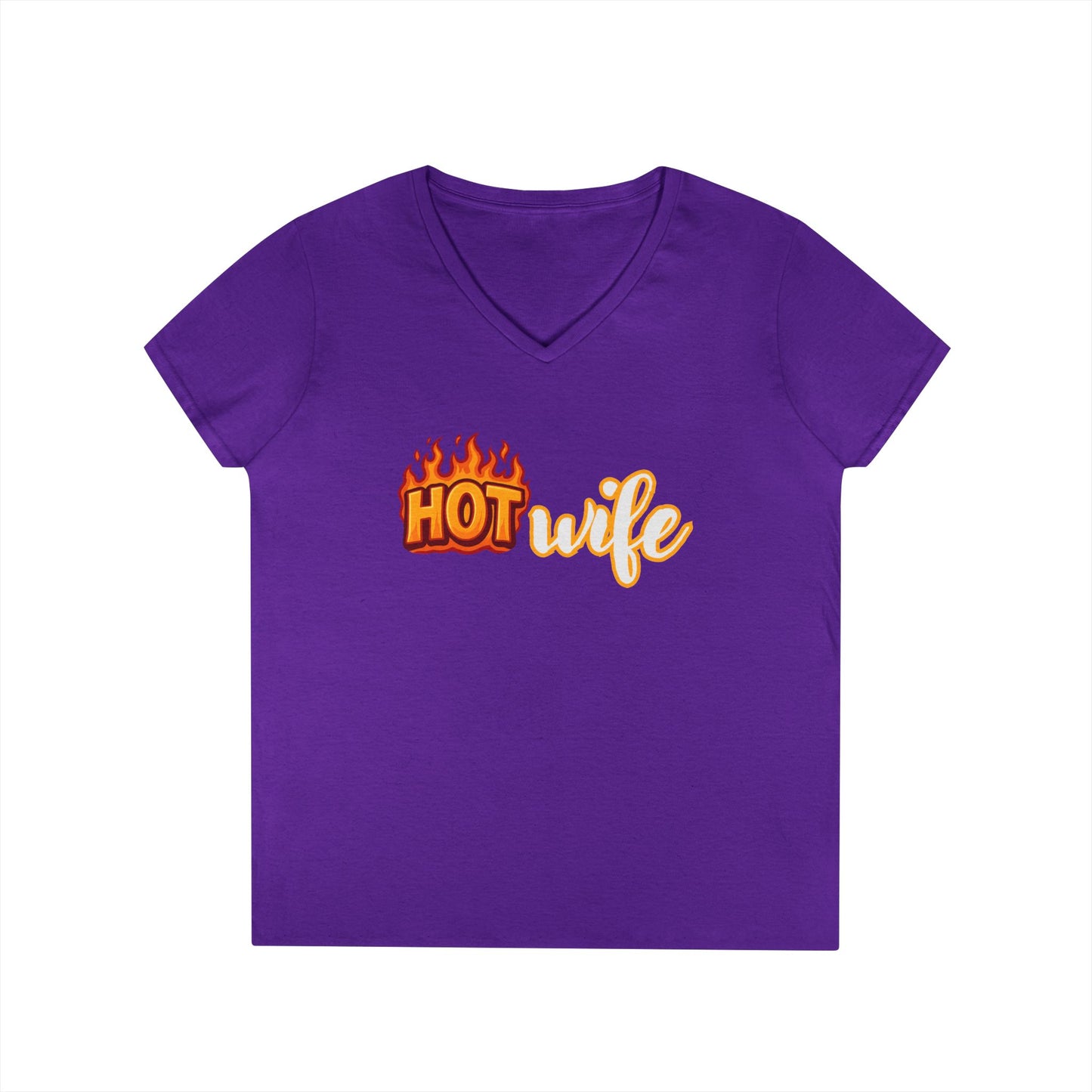 Hotwife - Fitted V-Neck Tee