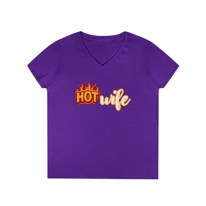Hotwife - Fitted V-Neck Tee