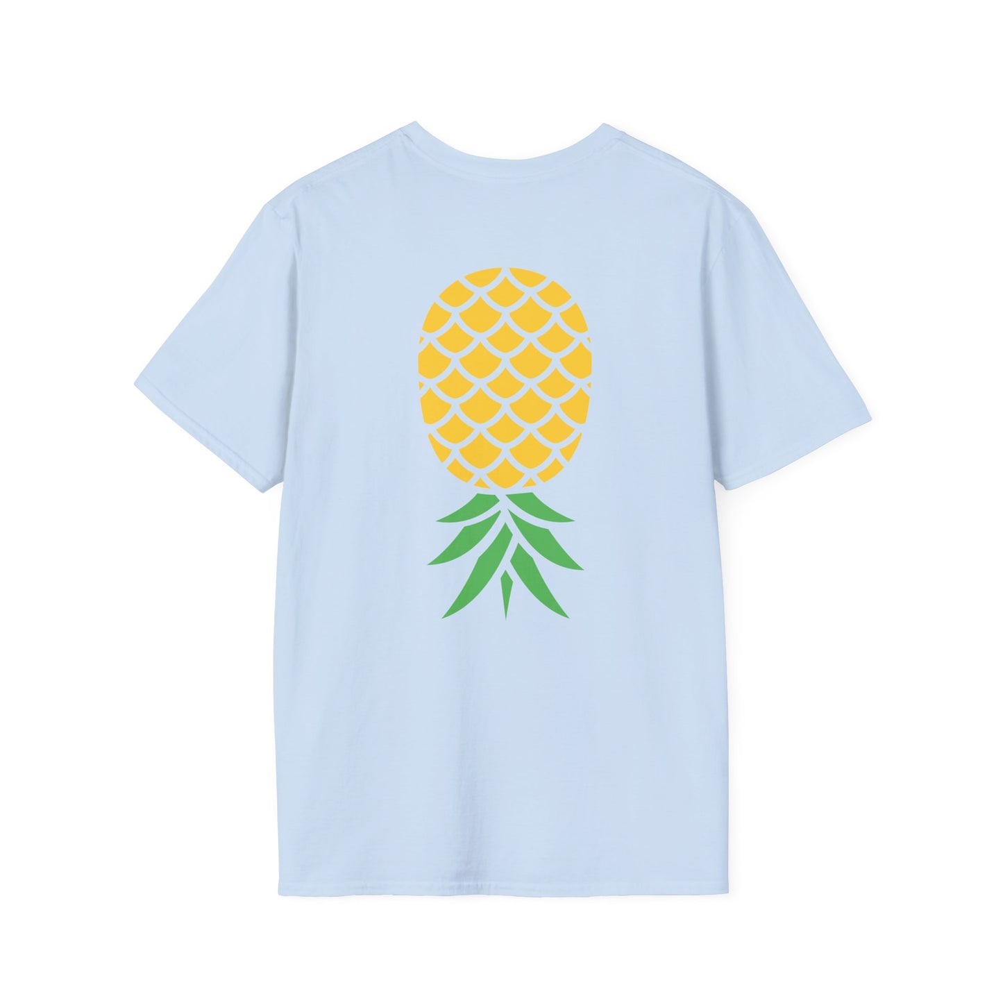 Upside-Down Pineapple - Softstyle Cotton Tee (Two Sided Print)