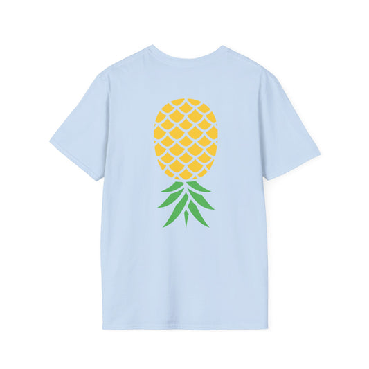 Upside-Down Pineapple - Softstyle Cotton Tee (Two Sided Print)