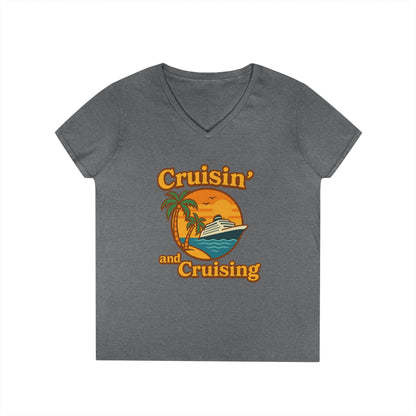 Cruisin' and Cruising - Fitted V-Neck Tee