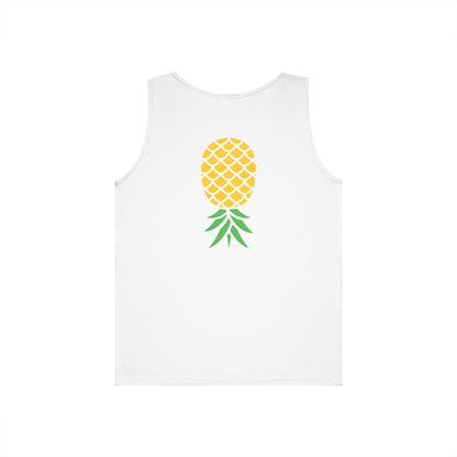 Upside-Down Pineapple - Cotton Tank (Two Sided Print)
