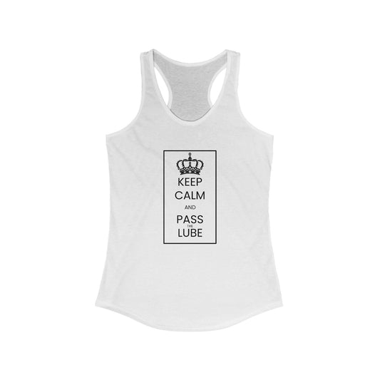 “Keep Calm” Women’s Racerback Tank — Chill, Thrill, Repeat