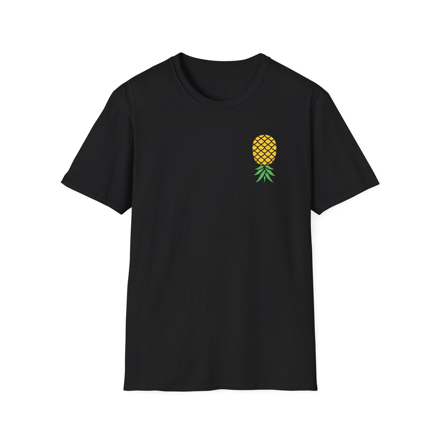 Upside-Down Pineapple - Softstyle Cotton Tee (Two Sided Print)