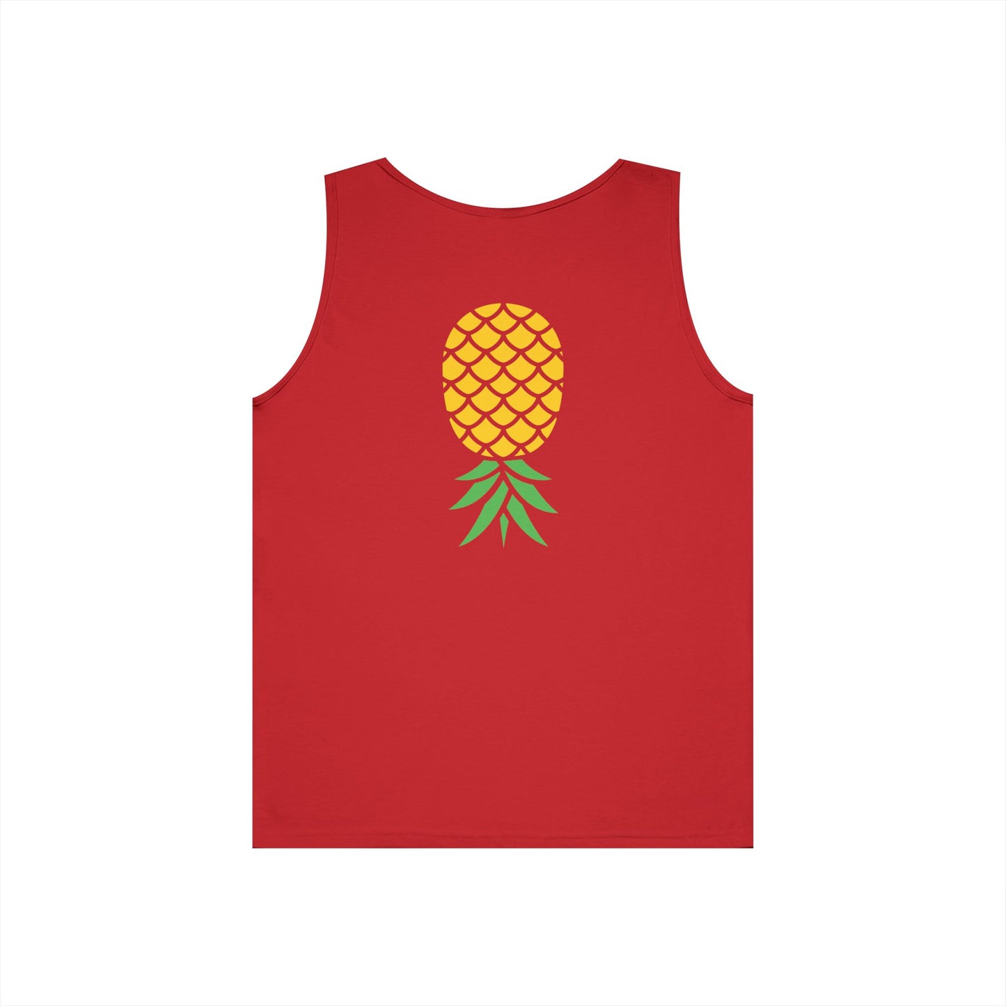 Upside-Down Pineapple - Cotton Tank (Two Sided Print)