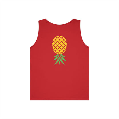 Upside-Down Pineapple - Cotton Tank (Two Sided Print)