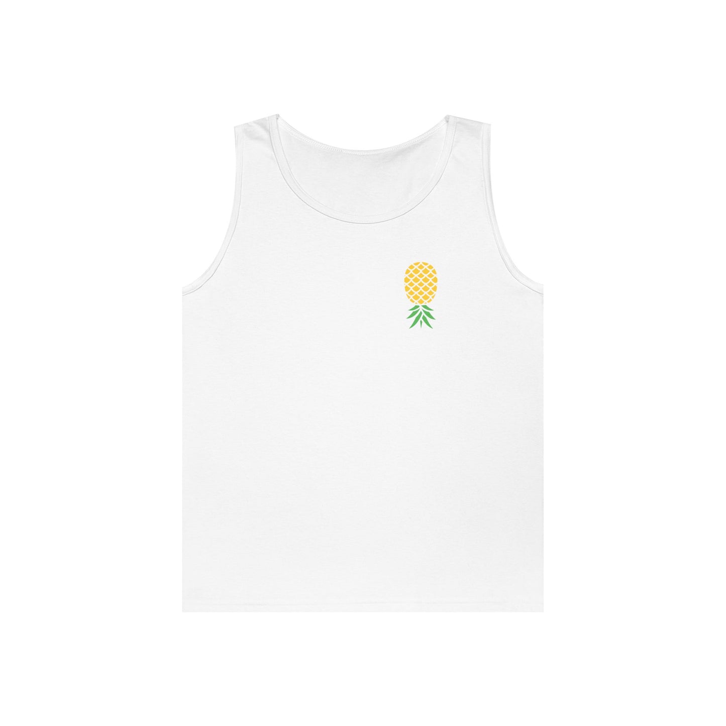 Upside-Down Pineapple - Cotton Tank (Two Sided Print)