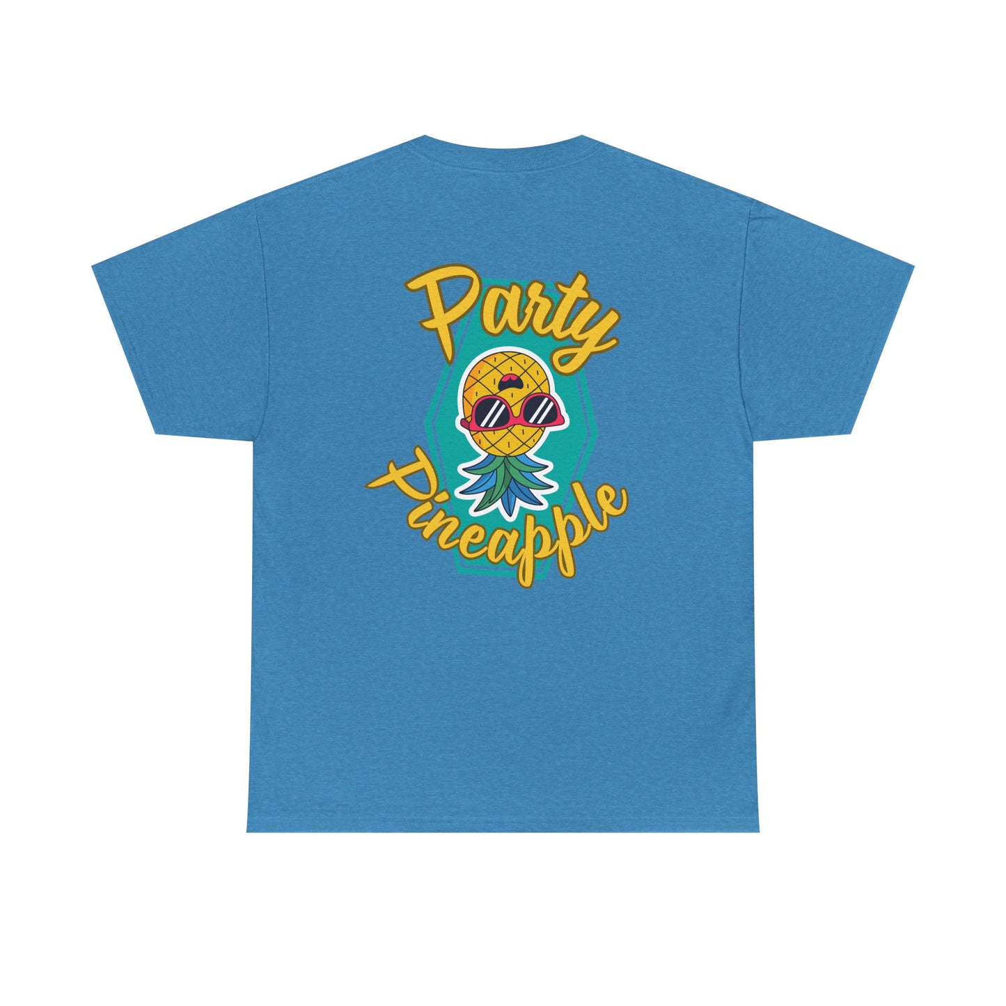 Party Pineapple - Heavy Cotton Tee (Two Sided Print)