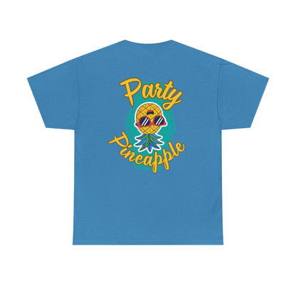 Party Pineapple - Heavy Cotton Tee (Two Sided Print)