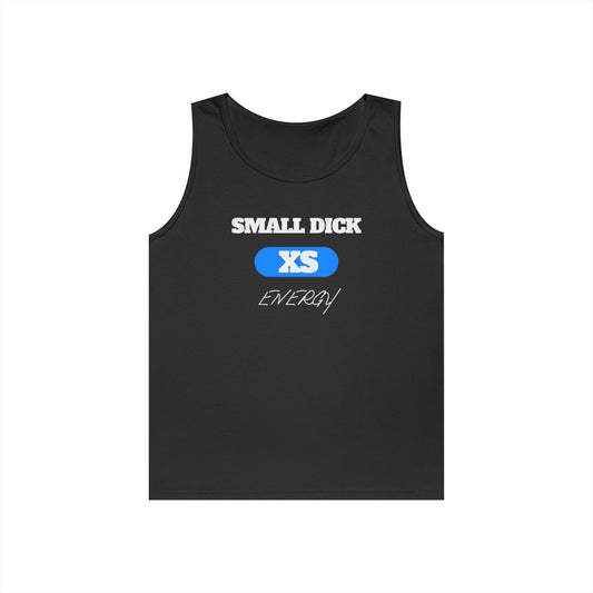 Funny Unisex Cotton Tank Top – Small Dick Energy, Summer Wear, Gift for Friends, Humor Apparel, Casual Top