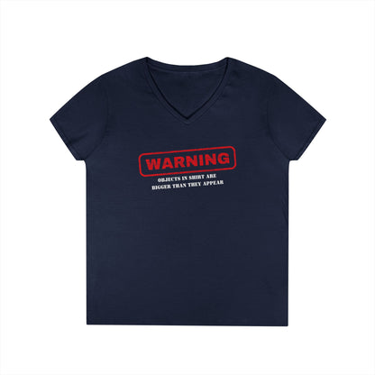 Warning V-Neck T-Shirt - Funny Shirt, Casual Wear, Gift for Her, Birthday Gift, Statement Tee, Everyday Comfort