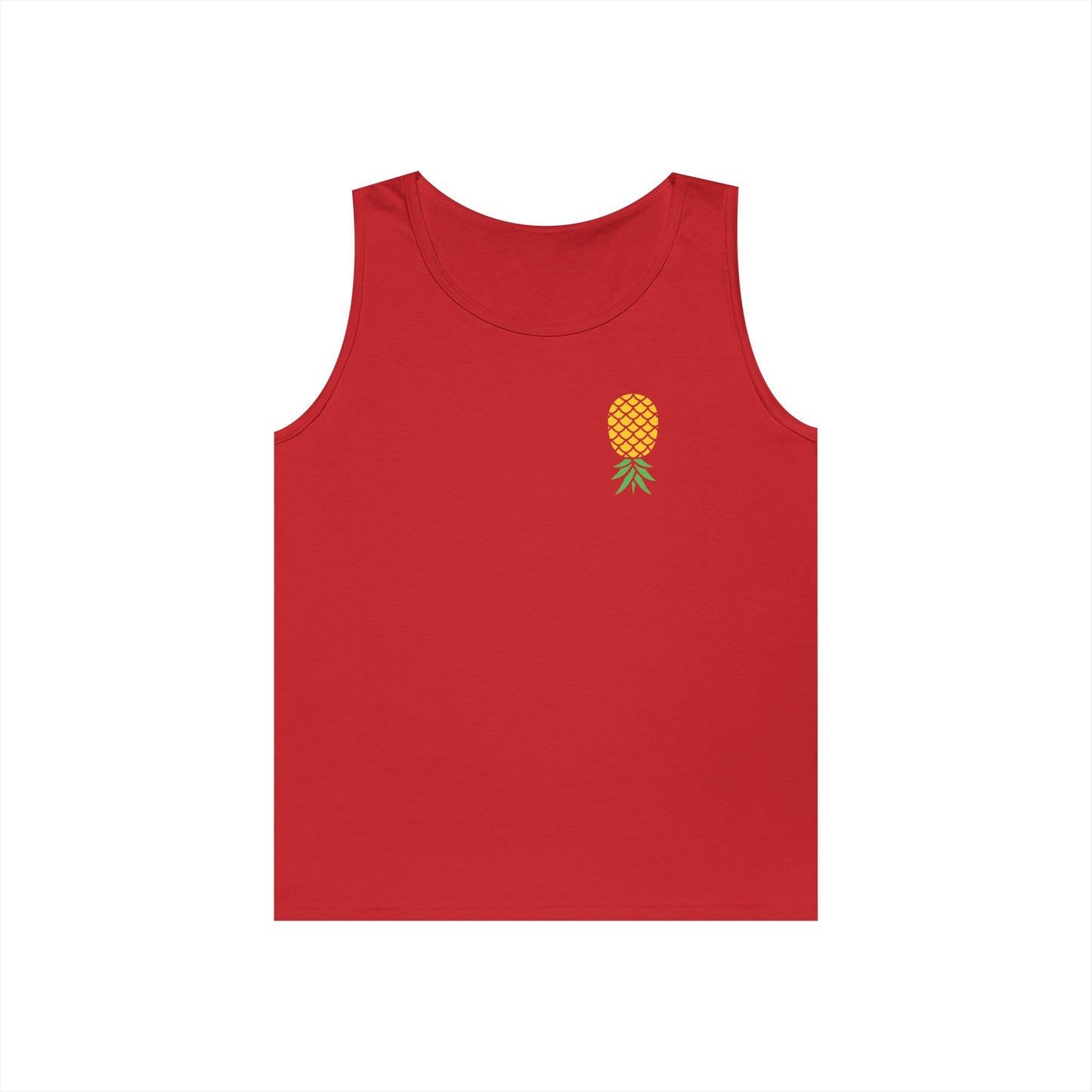 Upside-Down Pineapple - Cotton Tank (Two Sided Print)