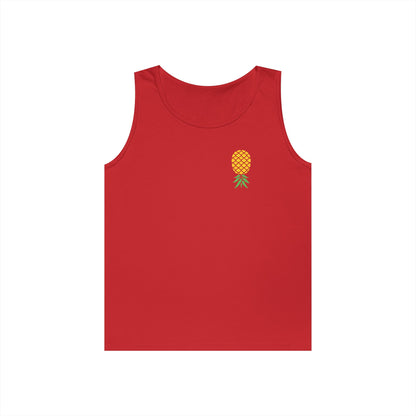 Upside-Down Pineapple - Cotton Tank (Two Sided Print)