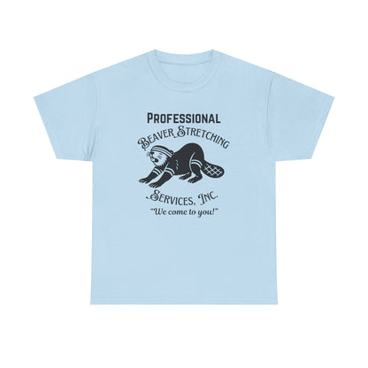 Beaver Stretching Services - Heavy Cotton Tee (One Side Print - Front)