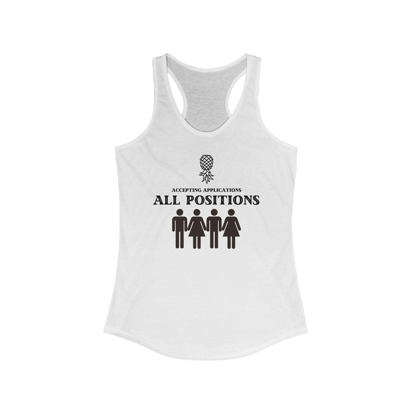 ‘Accepting Applications MFMF’ Women's Ideal Racerback Tank