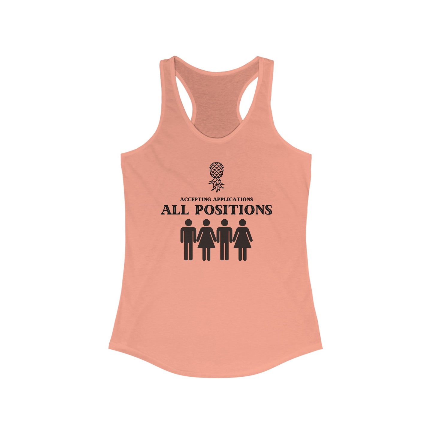 ‘Accepting Applications MFMF’ Women's Ideal Racerback Tank