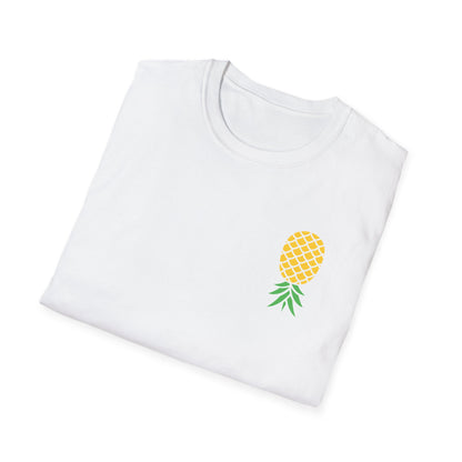Upside-Down Pineapple - Softstyle Cotton Tee (Two Sided Print)