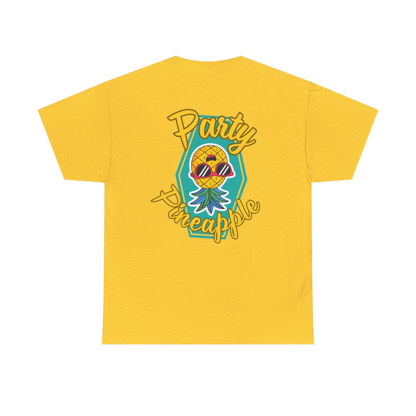 Party Pineapple - Heavy Cotton Tee (Two Sided Print)