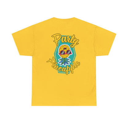 Party Pineapple - Heavy Cotton Tee (Two Sided Print)