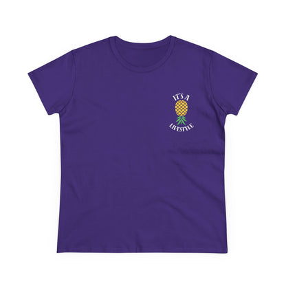 It's A Lifestyle - Semi-Fitted Cotton Tee (Two Sided Print)