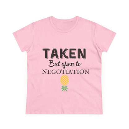 Open to Negotiation - Semi-Fitted Cotton Tee