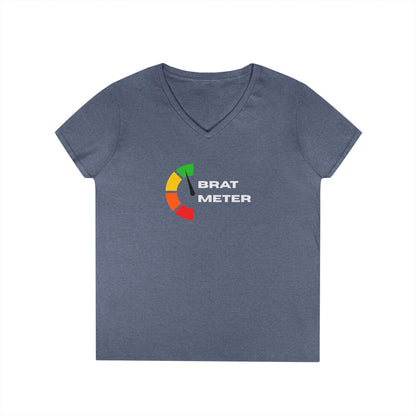 Brat Meter - Fitted V-Neck Tee