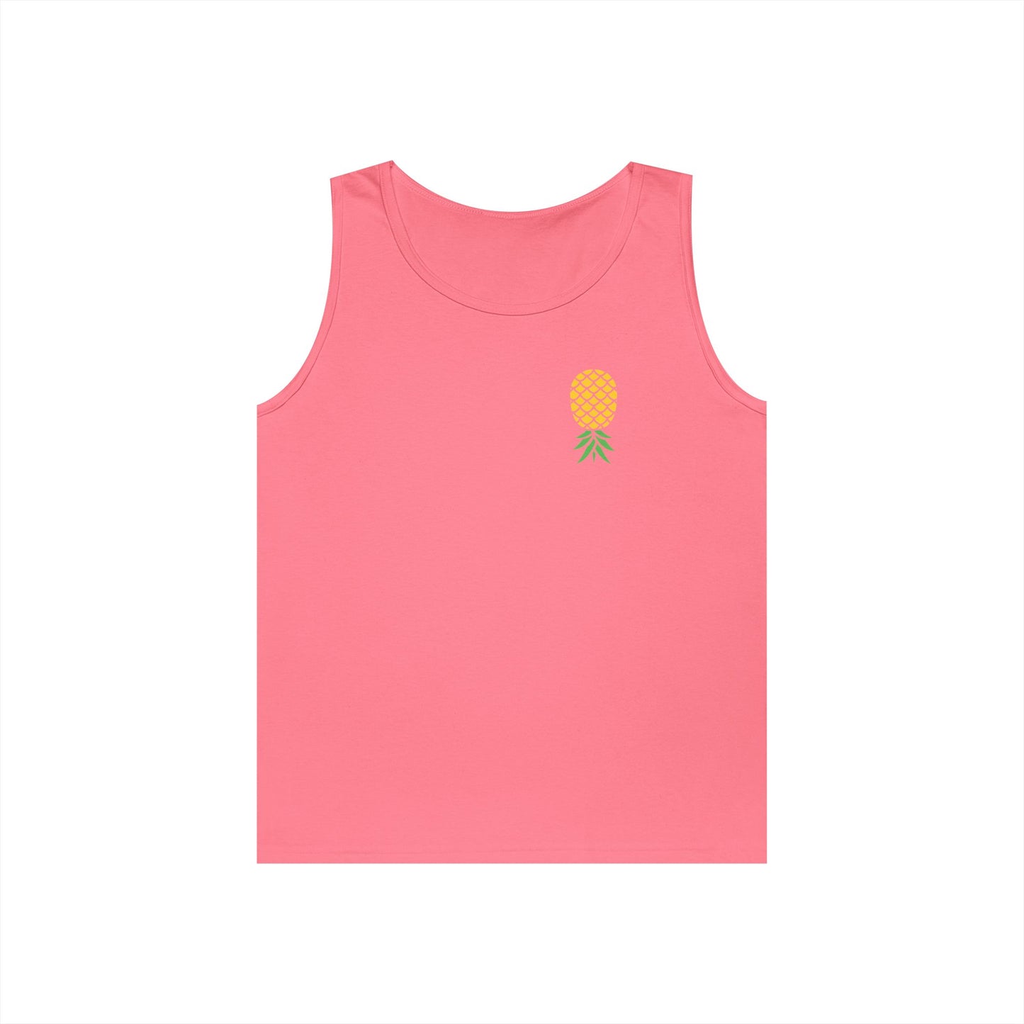 Upside-Down Pineapple - Cotton Tank (Two Sided Print)