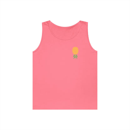 Upside-Down Pineapple - Cotton Tank (Two Sided Print)