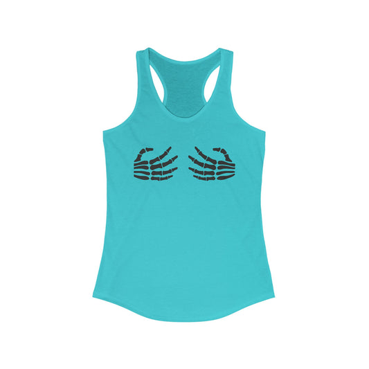 “Skeleton Hands” Women’s Racerback Tank — Flirty, Bone-Chilling, and Hands-Free