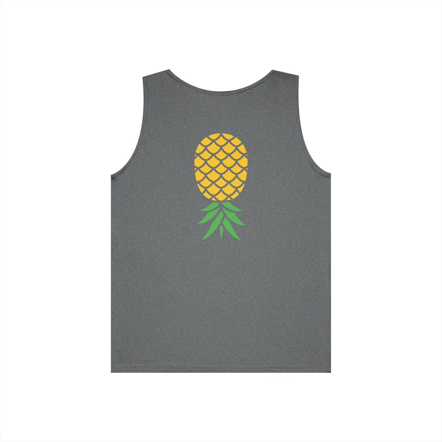 Upside-Down Pineapple - Cotton Tank (Two Sided Print)