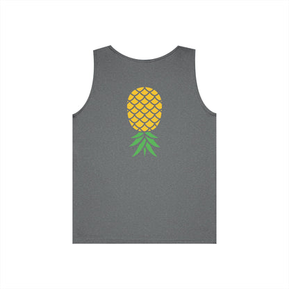 Upside-Down Pineapple - Cotton Tank (Two Sided Print)