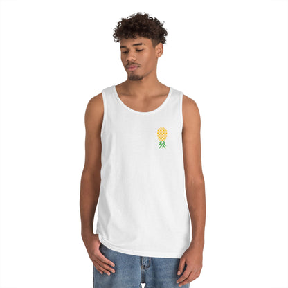 Upside-Down Pineapple - Cotton Tank (Two Sided Print)