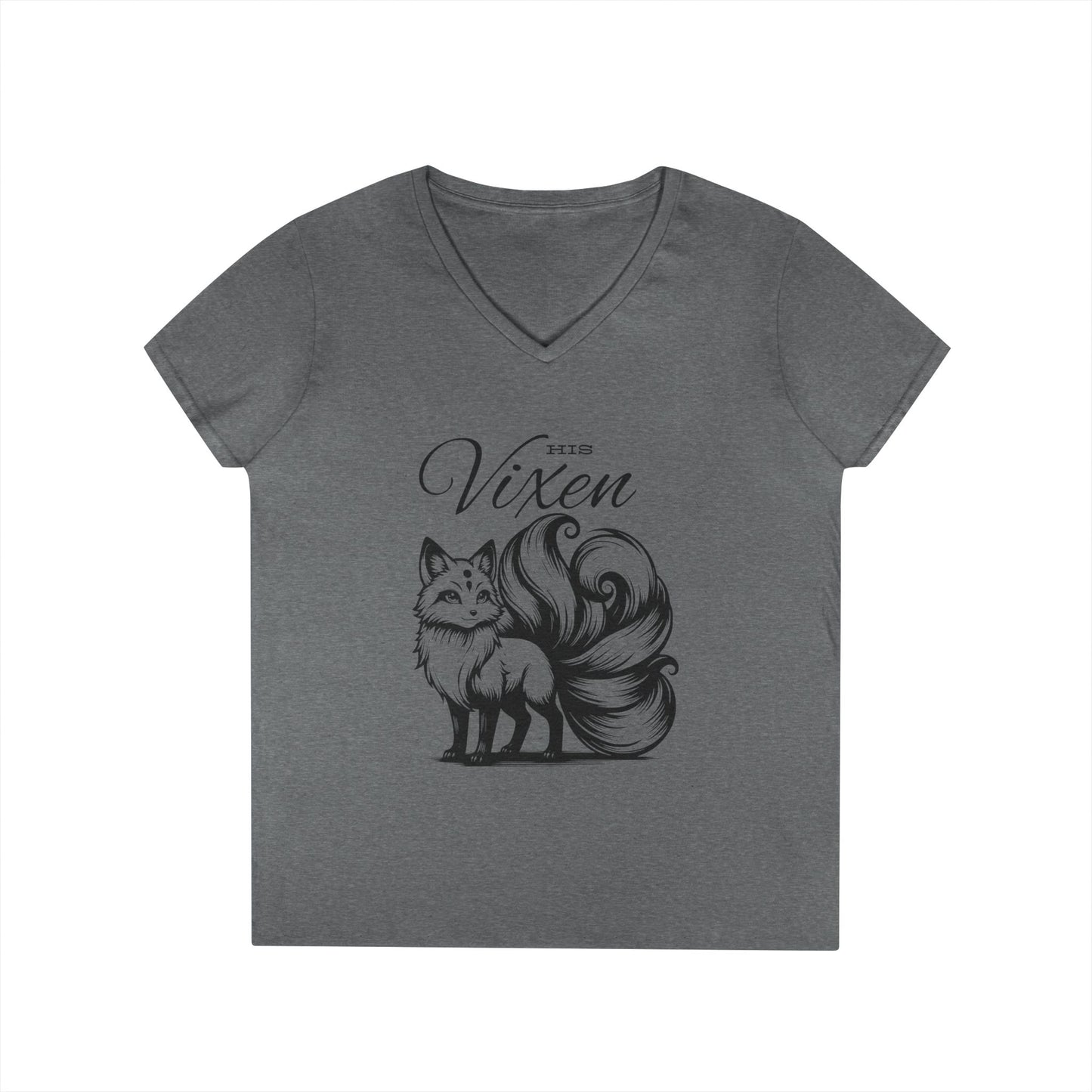 His Vixen - Fitted V-Neck Tee
