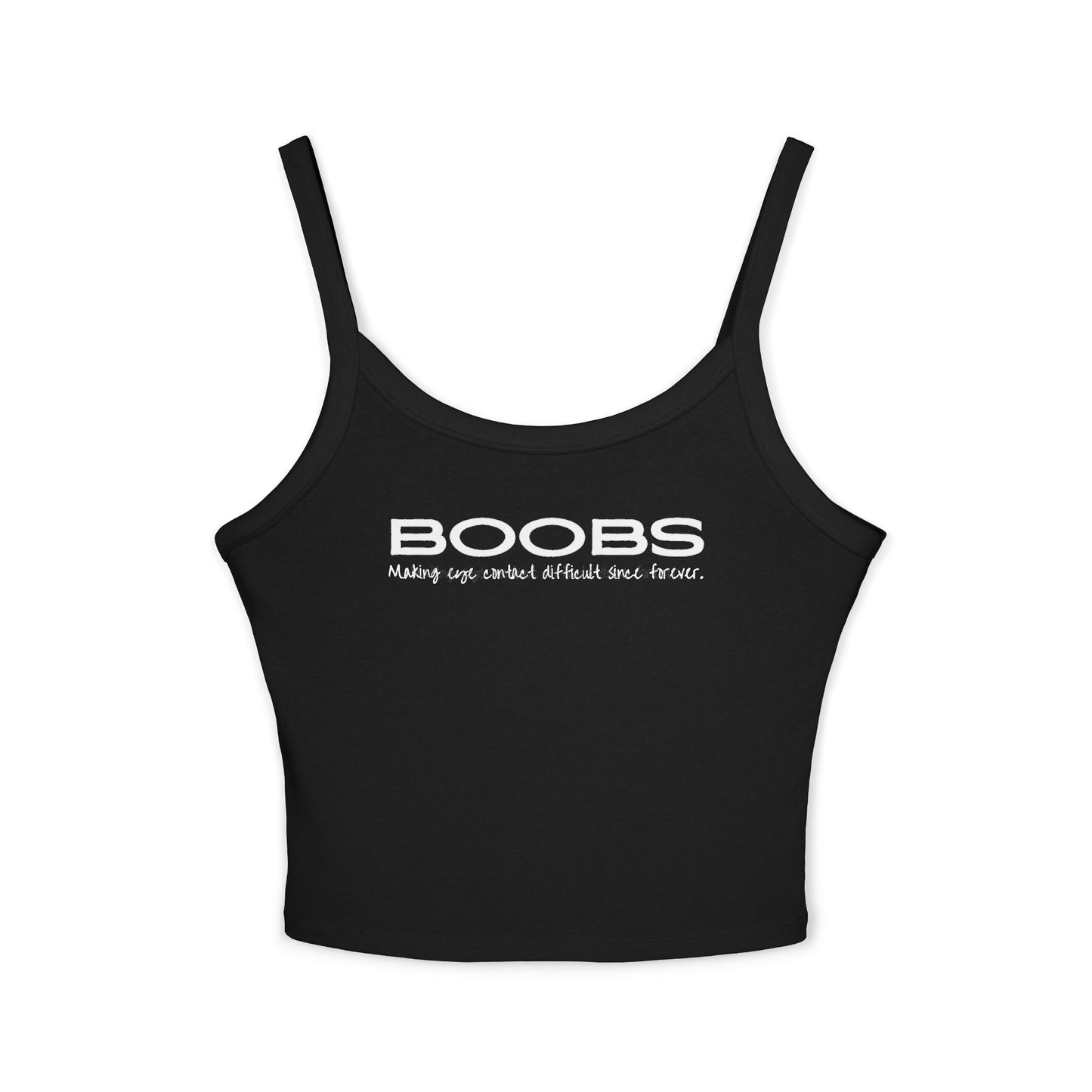 Making Eye Contact Difficult - Women's Spaghetti Strap Tank
