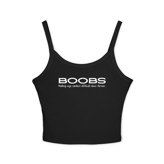 Making Eye Contact Difficult - Women's Spaghetti Strap Tank
