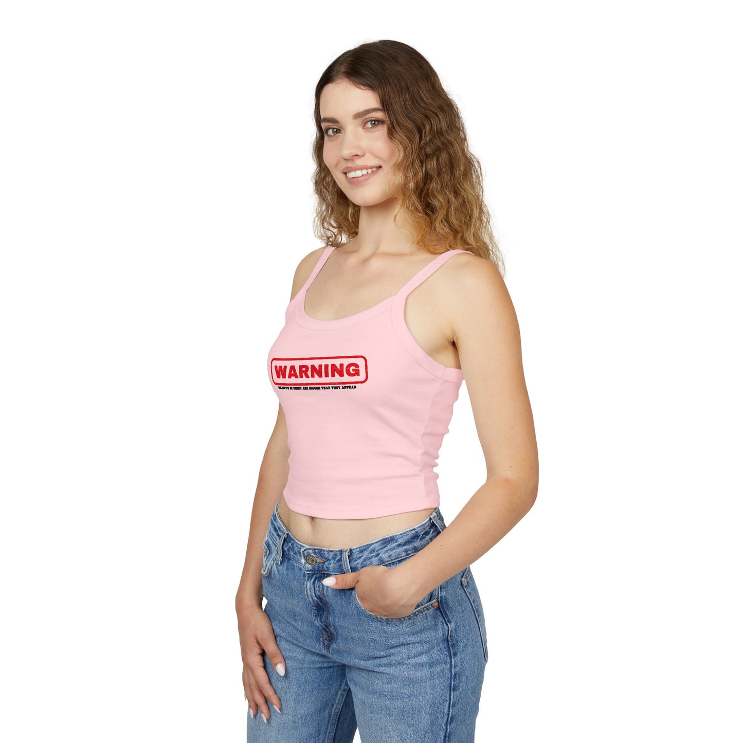 ‘Warning’ Women's Spaghetti Strap Tank Top